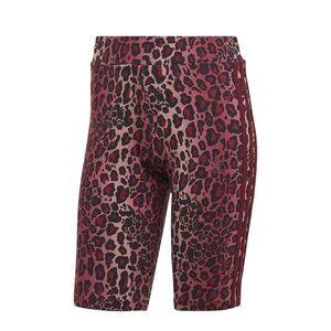 NWT Adidas Bike Shorts Leggings Leopard Print Stretch XS